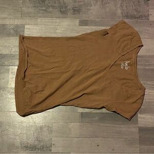 Brown V-Neck T-Shirt